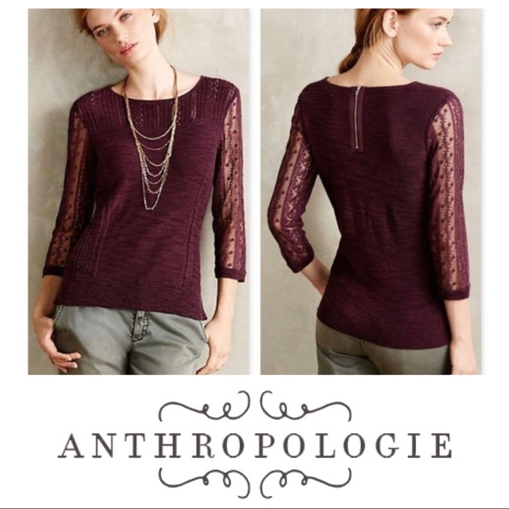 Anthropologie Knitted and Knotted Surrey Sweater